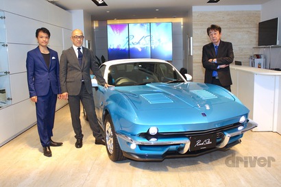C2コルベット風のミツオカ ロックスター。小さなヘッドライトには理由