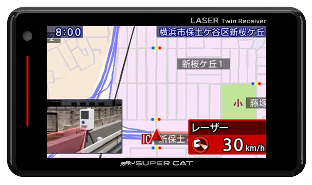 業界初！ レーザー式移動オービス対応レーダー探知機［ユピテル