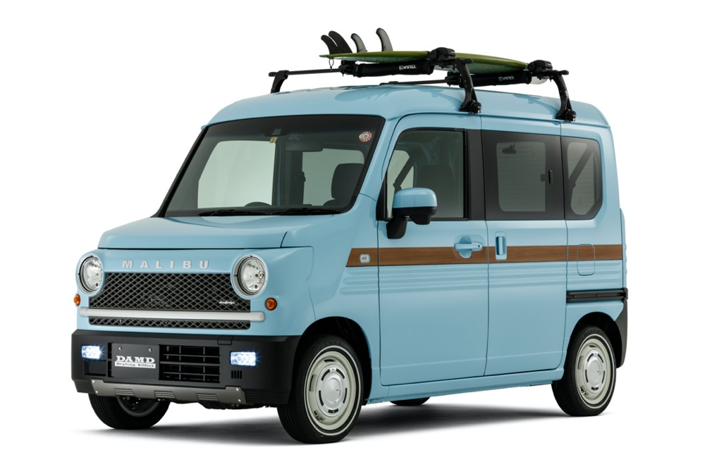NVAN おまけ有 ダムド風 約20㎜厚木材使用 カスタム ウッドパネル これがあのN-VAN!? ウワサのレトロ系ボディキットがついに発売開始