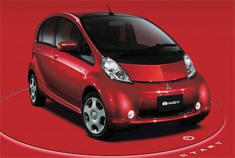アイミーブ　電気自動車 Mitsubishi i-MiEV X] A fully equipped compact electric car is