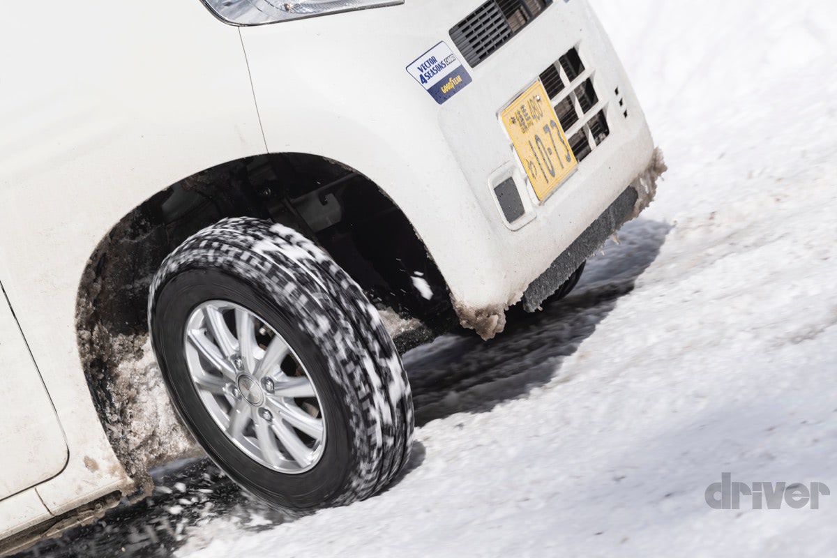 商用車用オールシーズンタイヤを雪道で試した！グッドイヤー