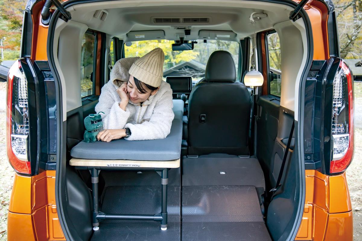 ラクダニー】ベッドキット(助手席)：ラジアタパイン デリカミニ用