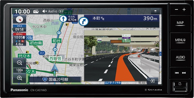 ストラーダがネット動画機能を新搭載！ 大画面フローティングモデルが