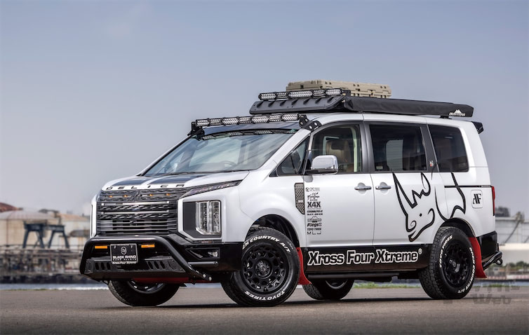 デリカD5】車種別サイドカメラキット+5インチスーパースリムモニター